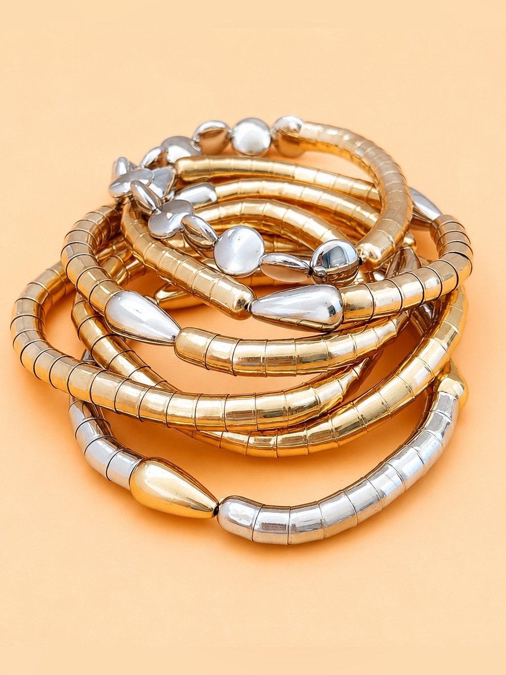 ZARA STYLE PACK OF COMBINED ELASTIC BRACELETS